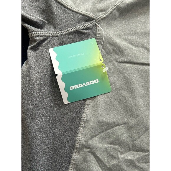 Sea-Doo Men's‎  Short Sleeve Rash Guard Swim Shirt UV Protection NEW XL Gray - Picture 5 of 8